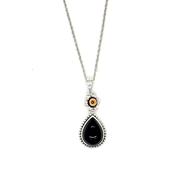 925/14k Alwan Vahan Onyx Necklace - Picture 1 of 8